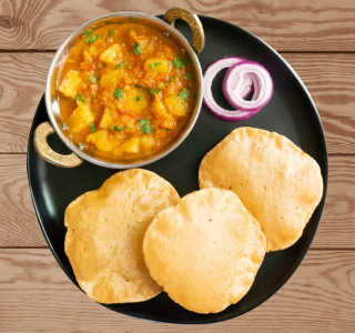 Poori Sabzi (5 Pcs)-Railofy